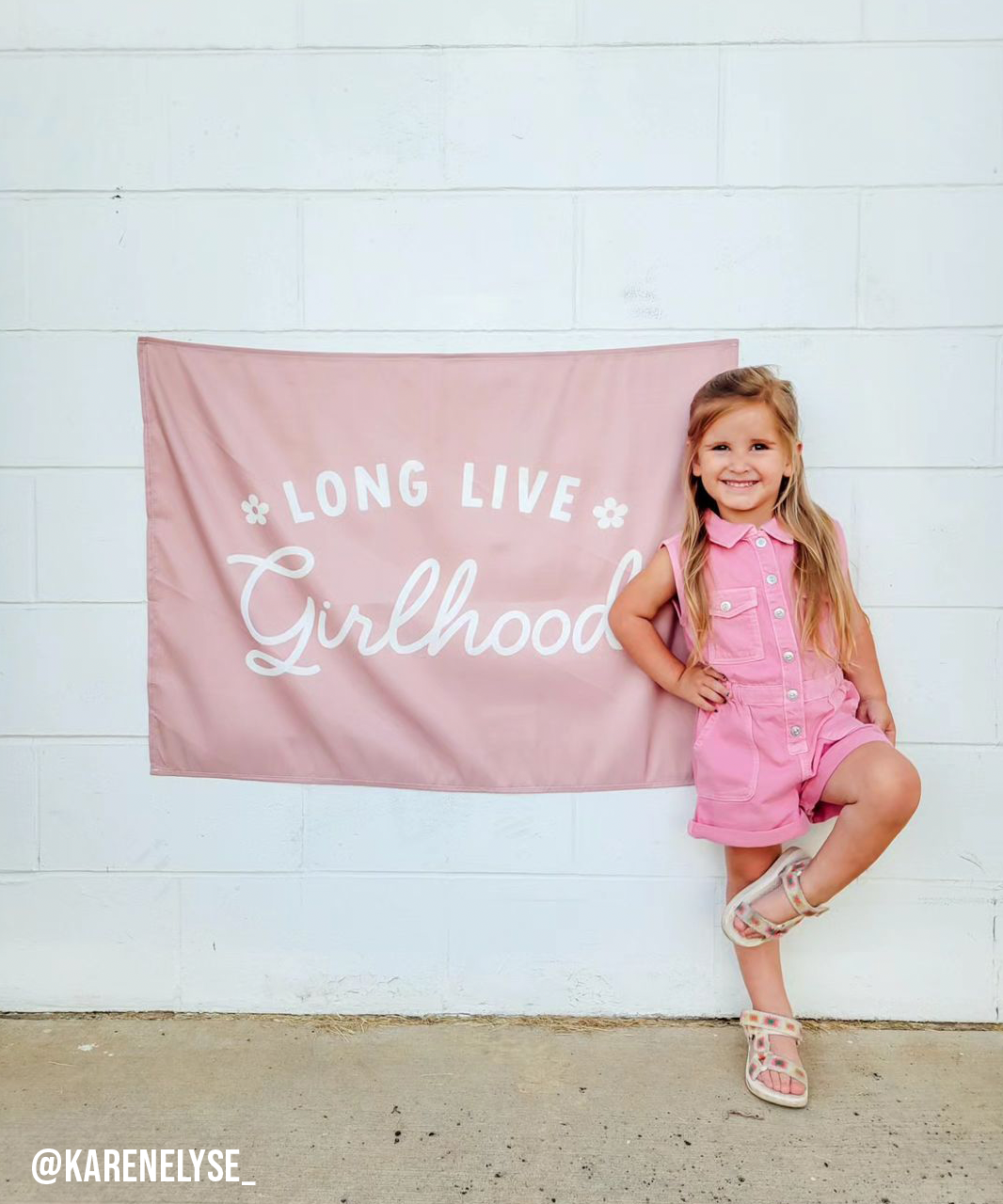 Long Live Girlhood Banner - Girl Room Wall Decor