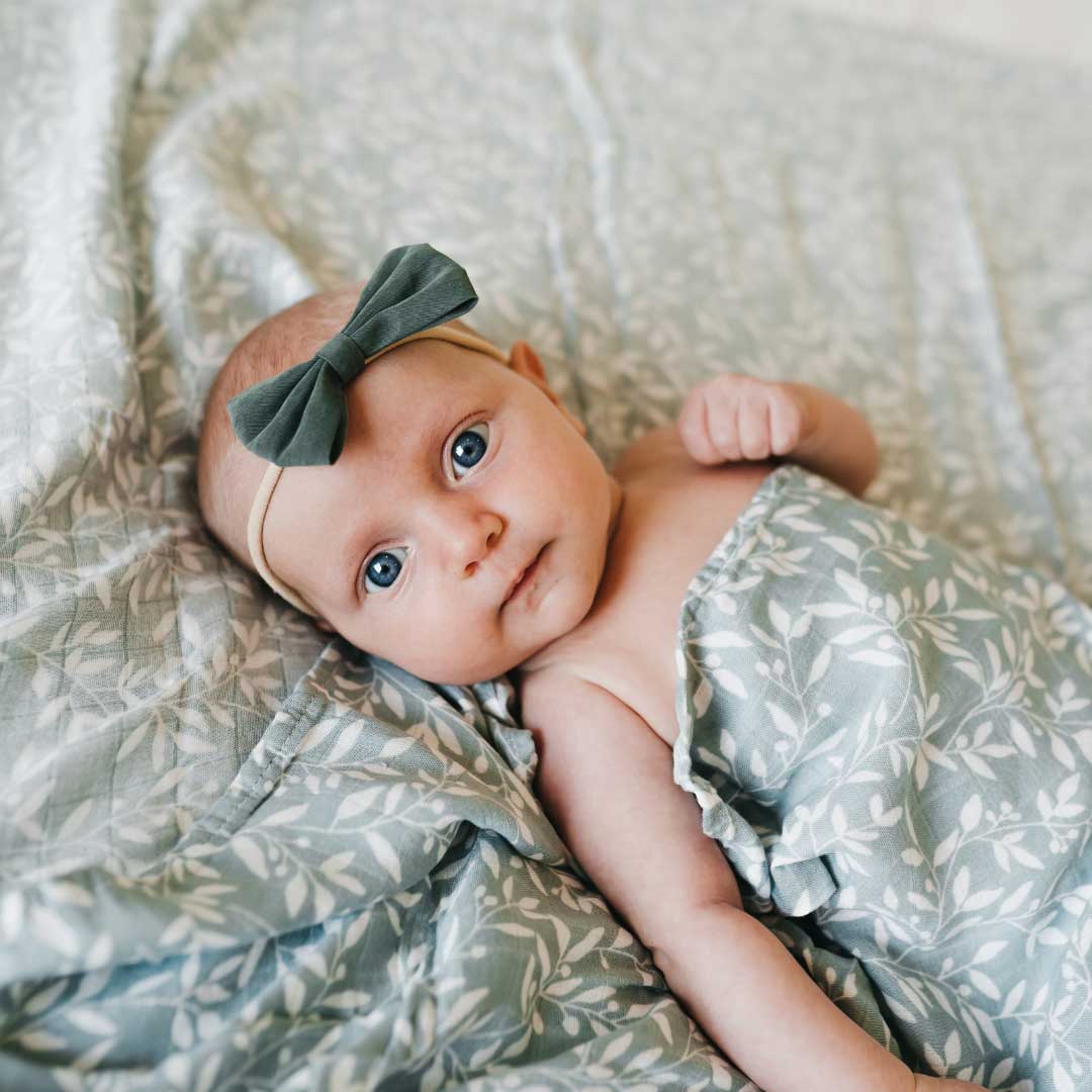 Bamboo Muslin Swaddle - Floral Bliss