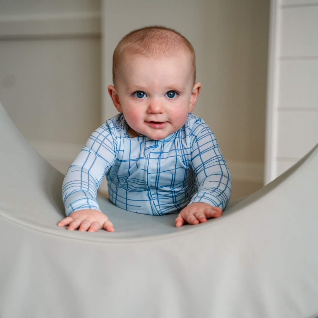 Bamboo Footless Sleepers | Blush Checks
