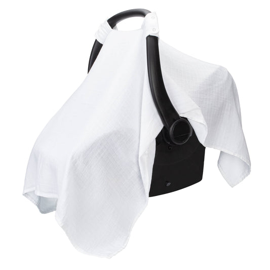 Baby Car Seat Cover by Comfy Cubs: White