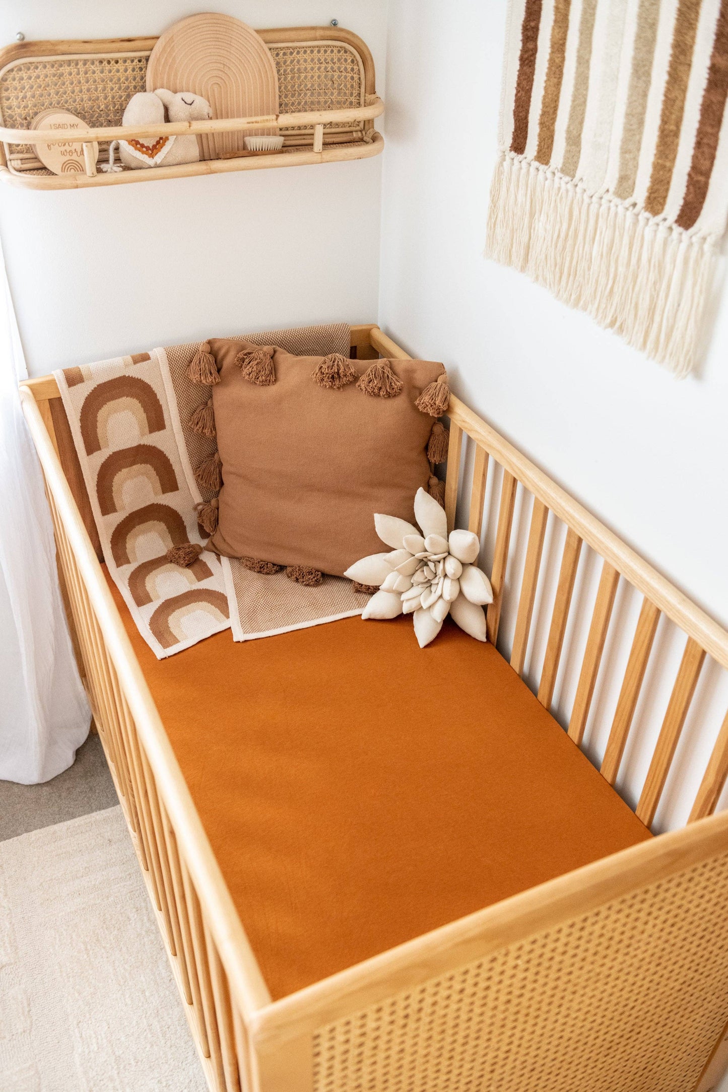 Organic Cot Sheet: Blush