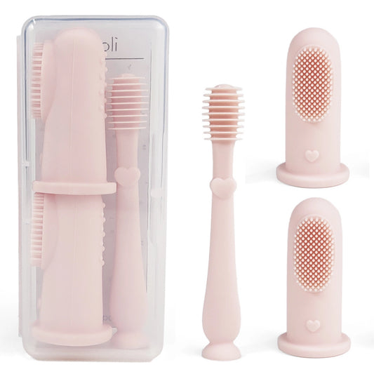 Baby Finger Toothbrush & Tongue Cleaner Oral Set 3m+