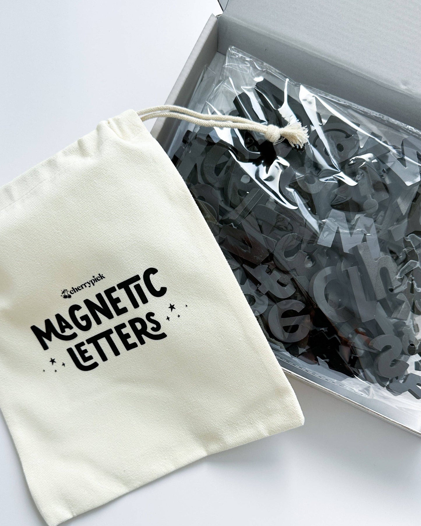 Soft Foam Magnetic Letters & Symbols 150pc Set: Solid Black