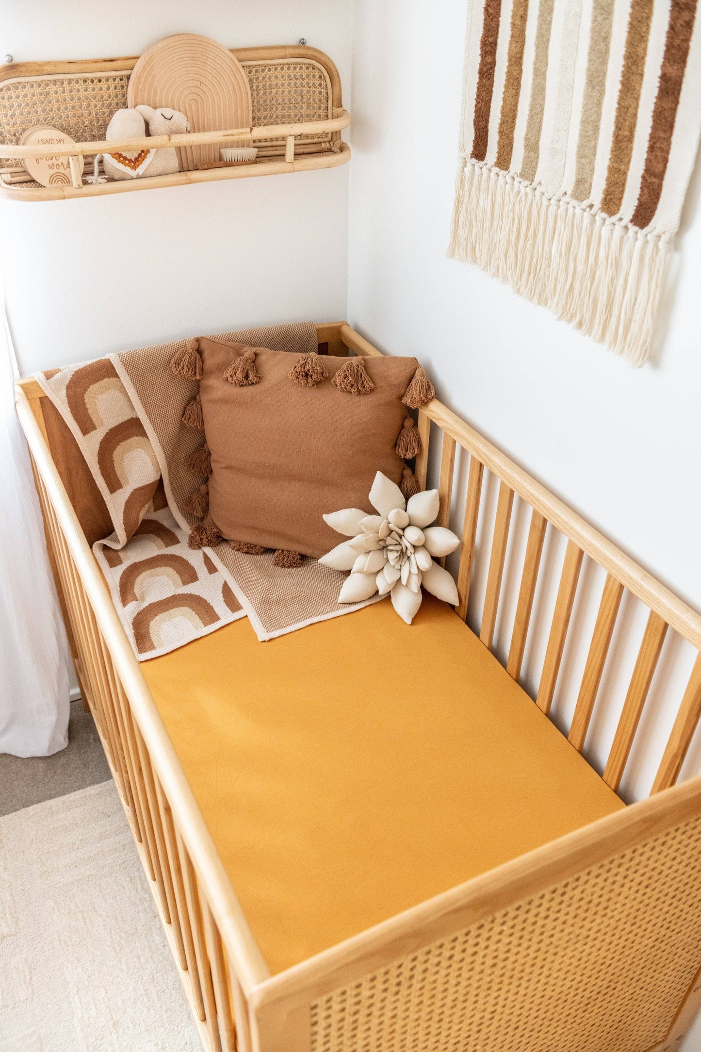 Organic Cot Sheet: Blush