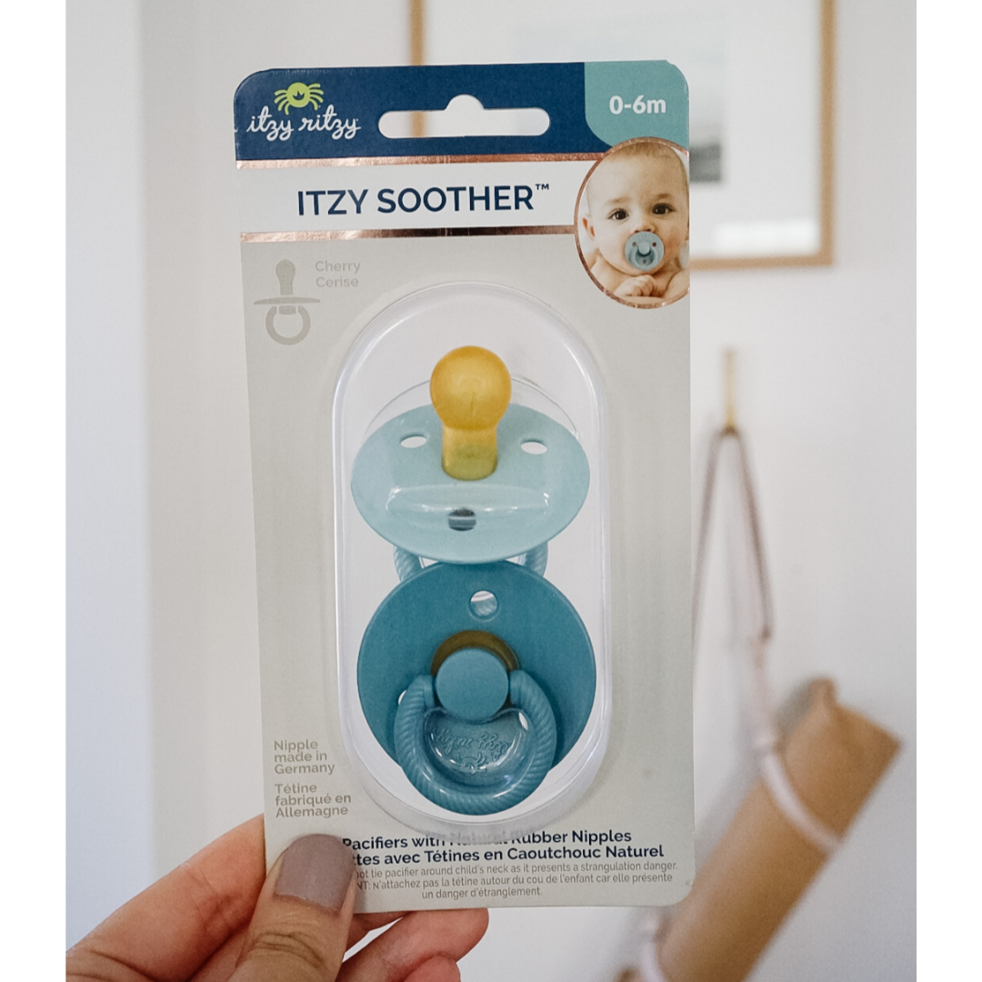 *New* Itzy Soother™ Natural Rubber Paci Sets: Coconut + Toast