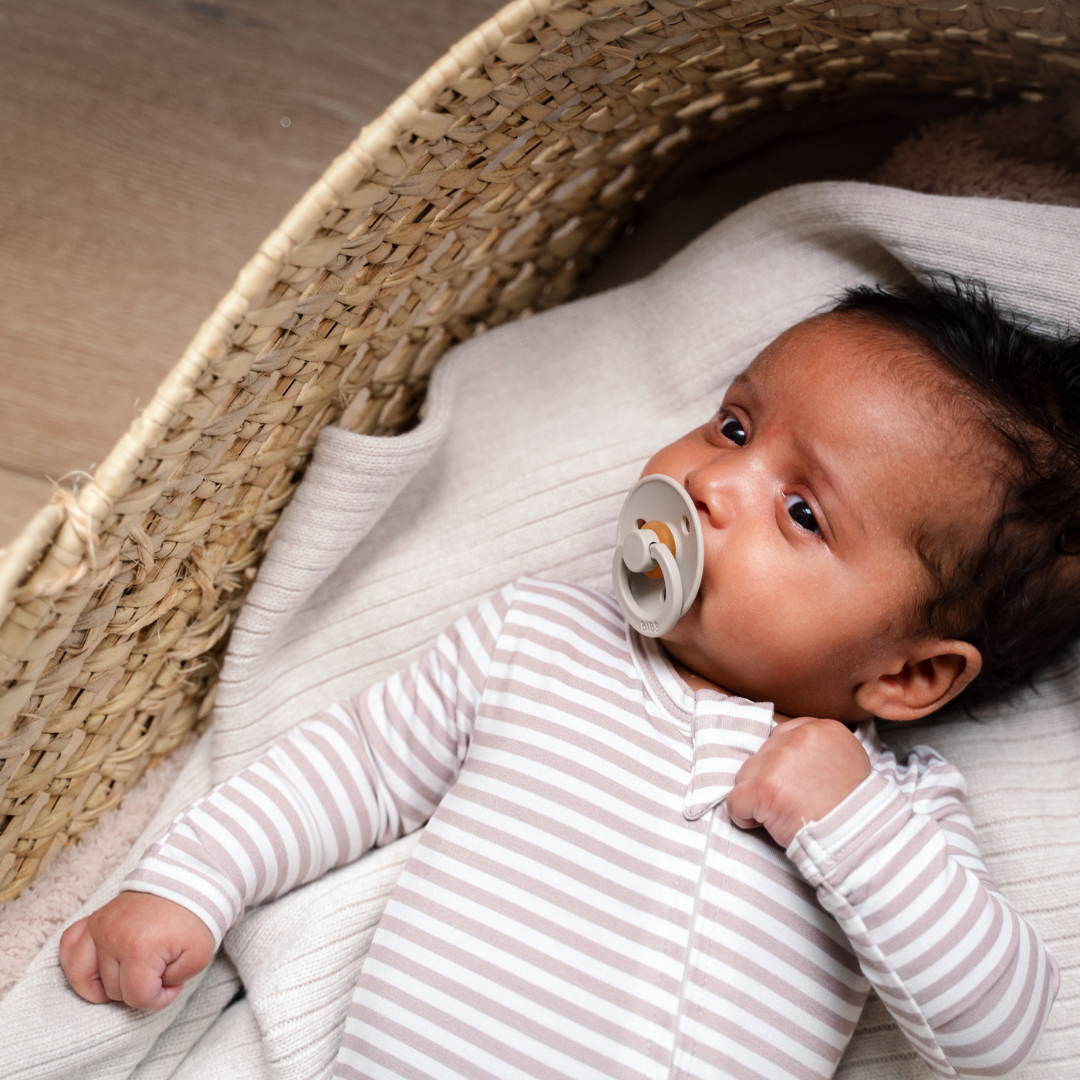 Bamboo Footed Sleepers | Blush Checks