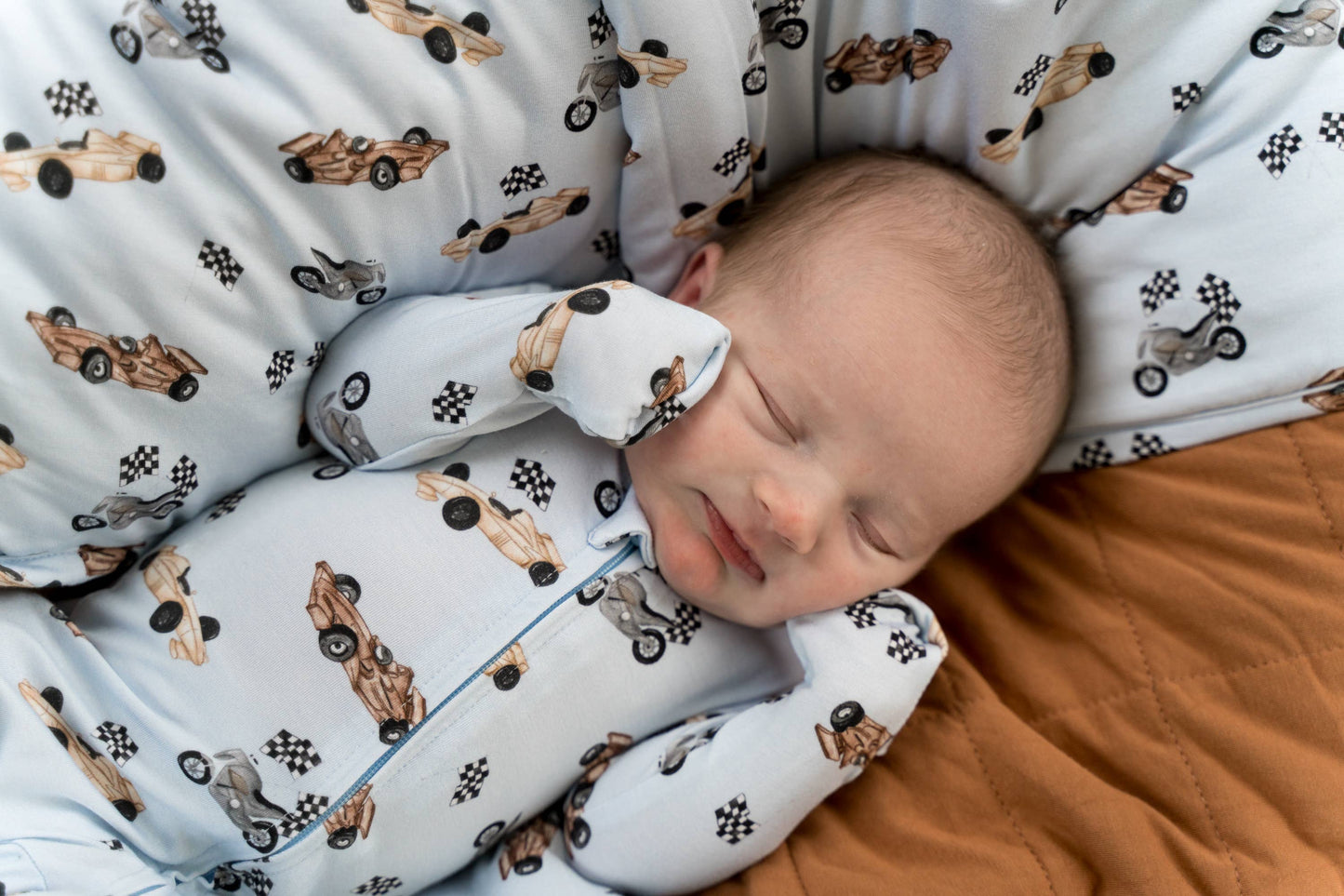 Bamboo Footed Sleeper | Black Checkered