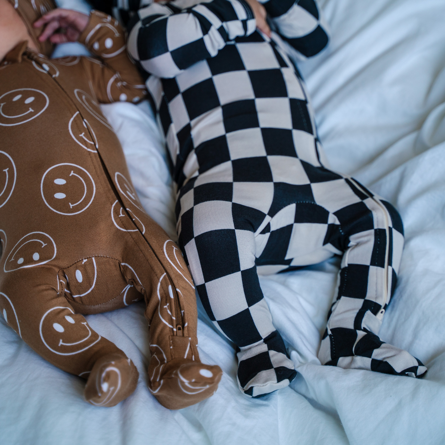 Bamboo Footed Sleepers | Prints: Boho Daisies / 6-9M