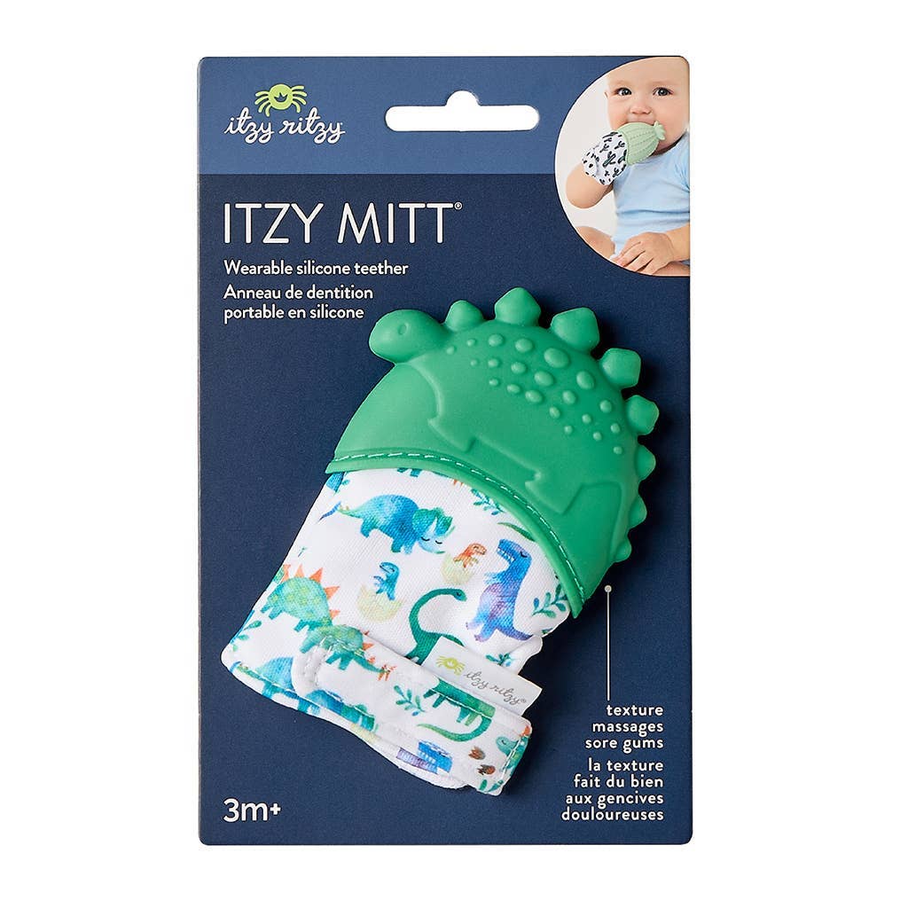 Itzy Mitt™ Silicone Teething Mitts: Highland Cow