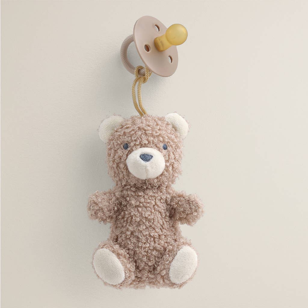 *New* Bitzy Pal Natural Rubber Pacifier & Plush: Bow
