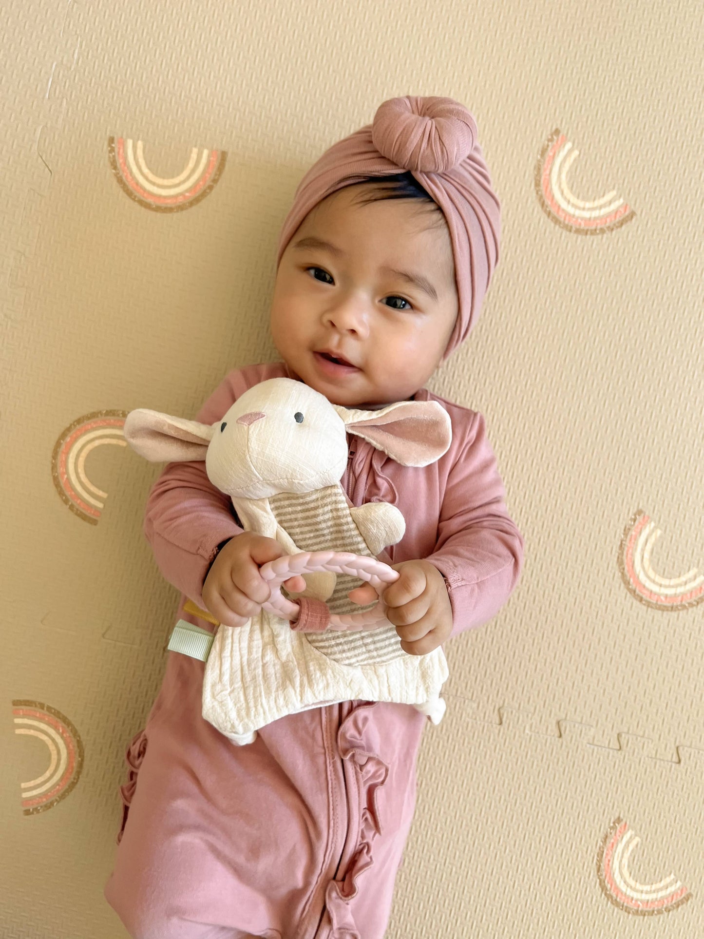 Bitzy Crinkle™ Sensory Toy With Teether: Dino