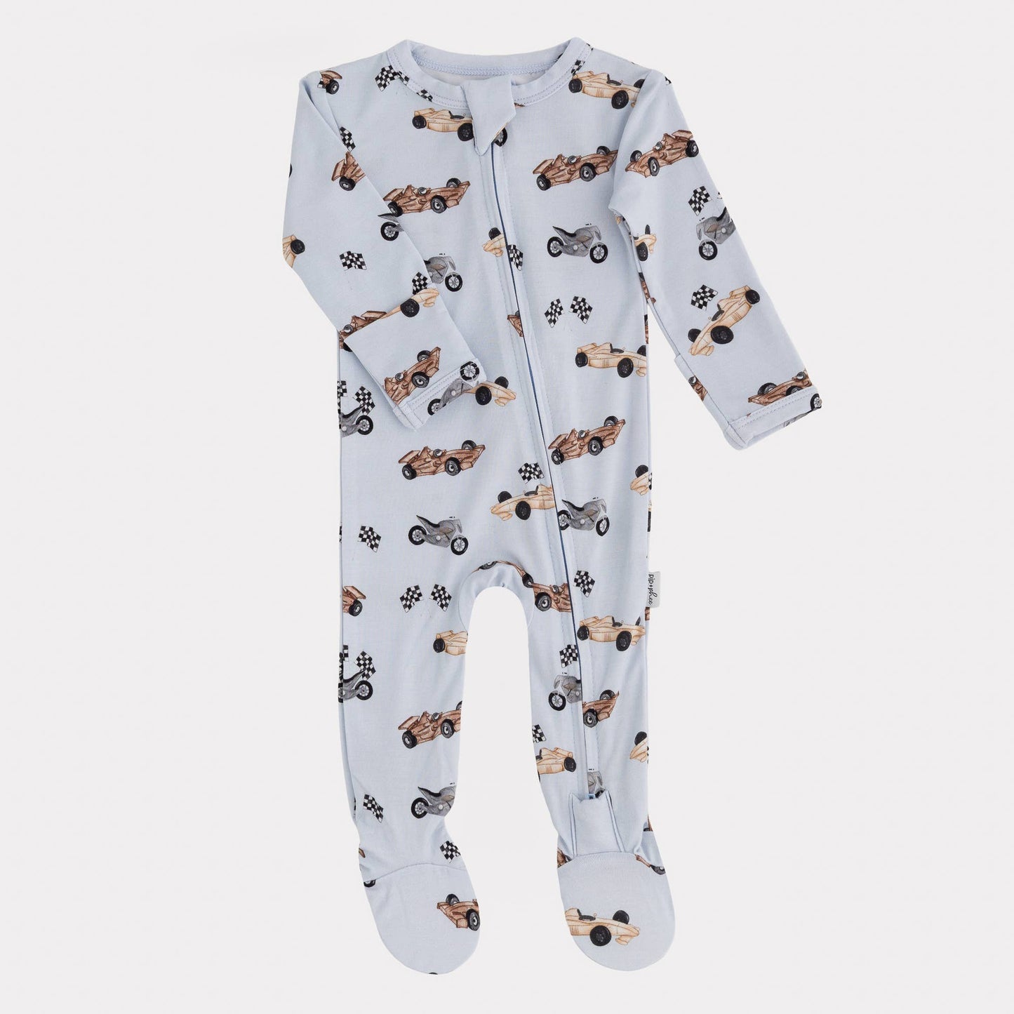Bamboo Footed Sleeper | Black Checkered