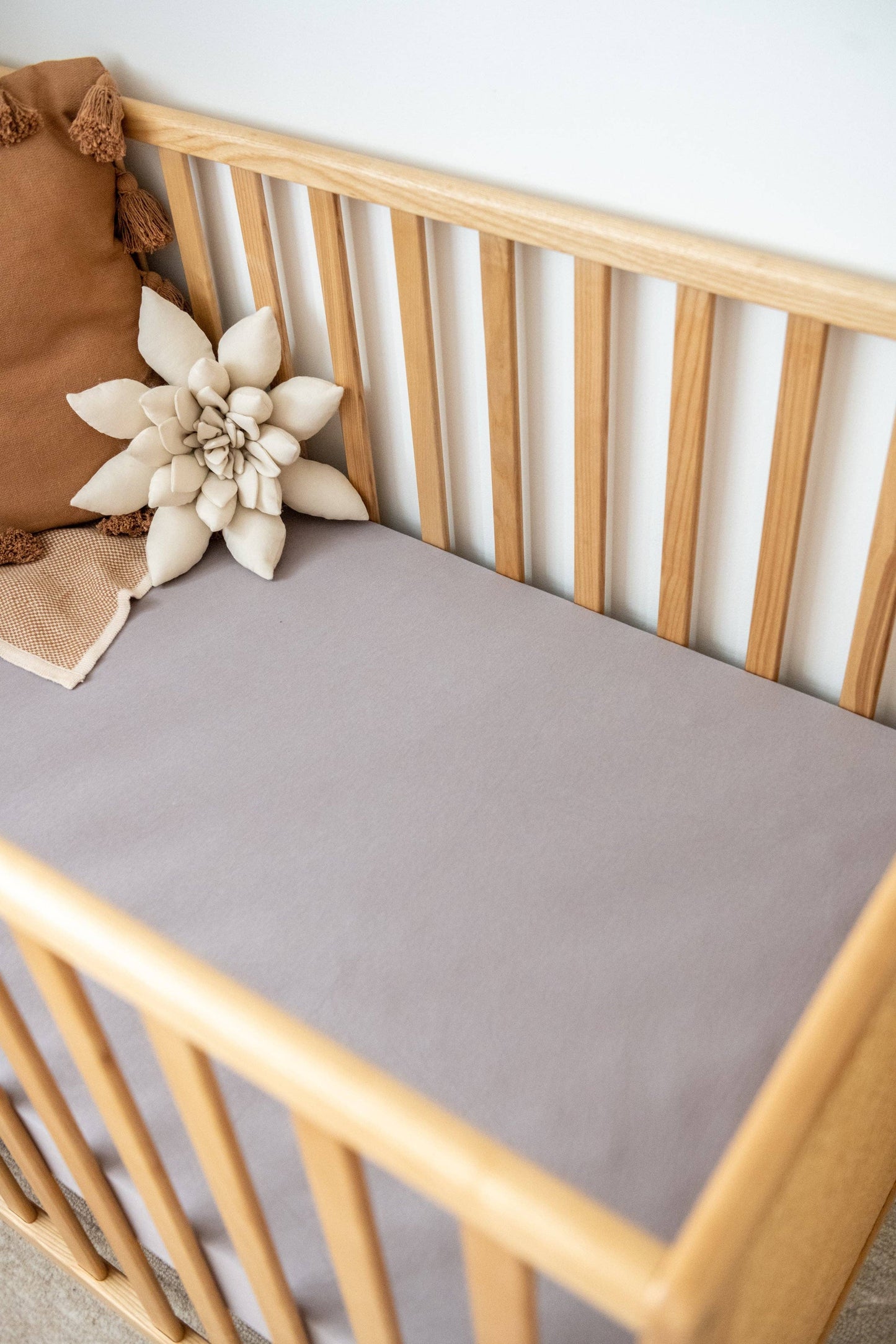 Organic Cot Sheet: Blush