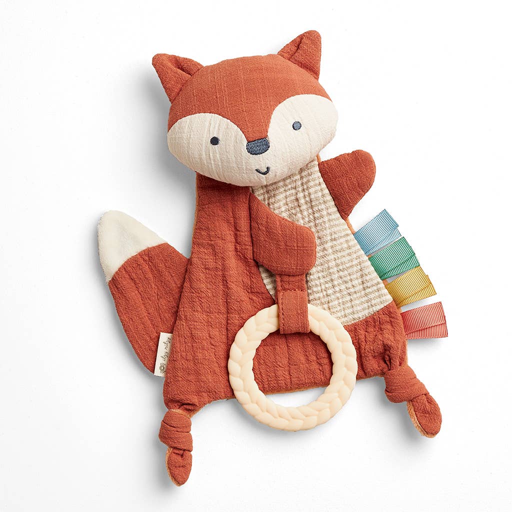 Bitzy Crinkle™ Sensory Toy With Teether: Dino