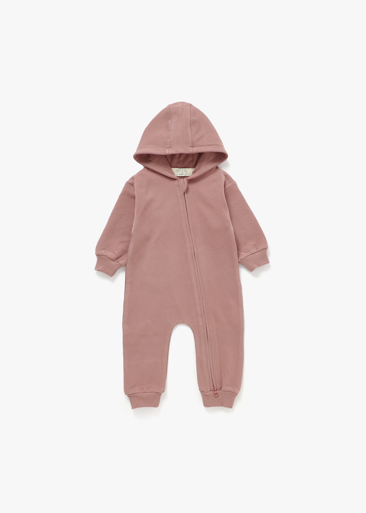 Hoodie Romper | Rose