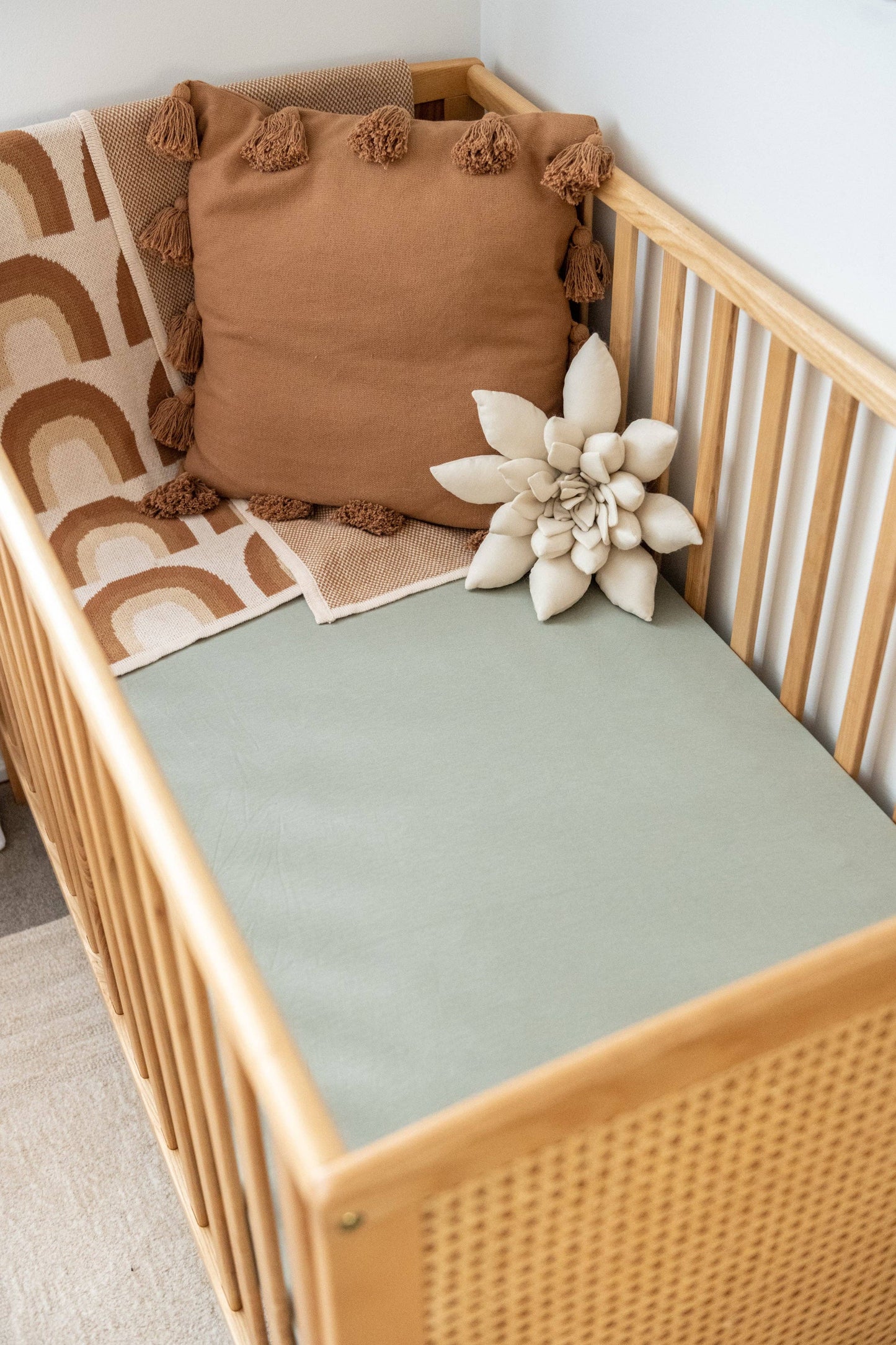 Organic Cot Sheet: Blush