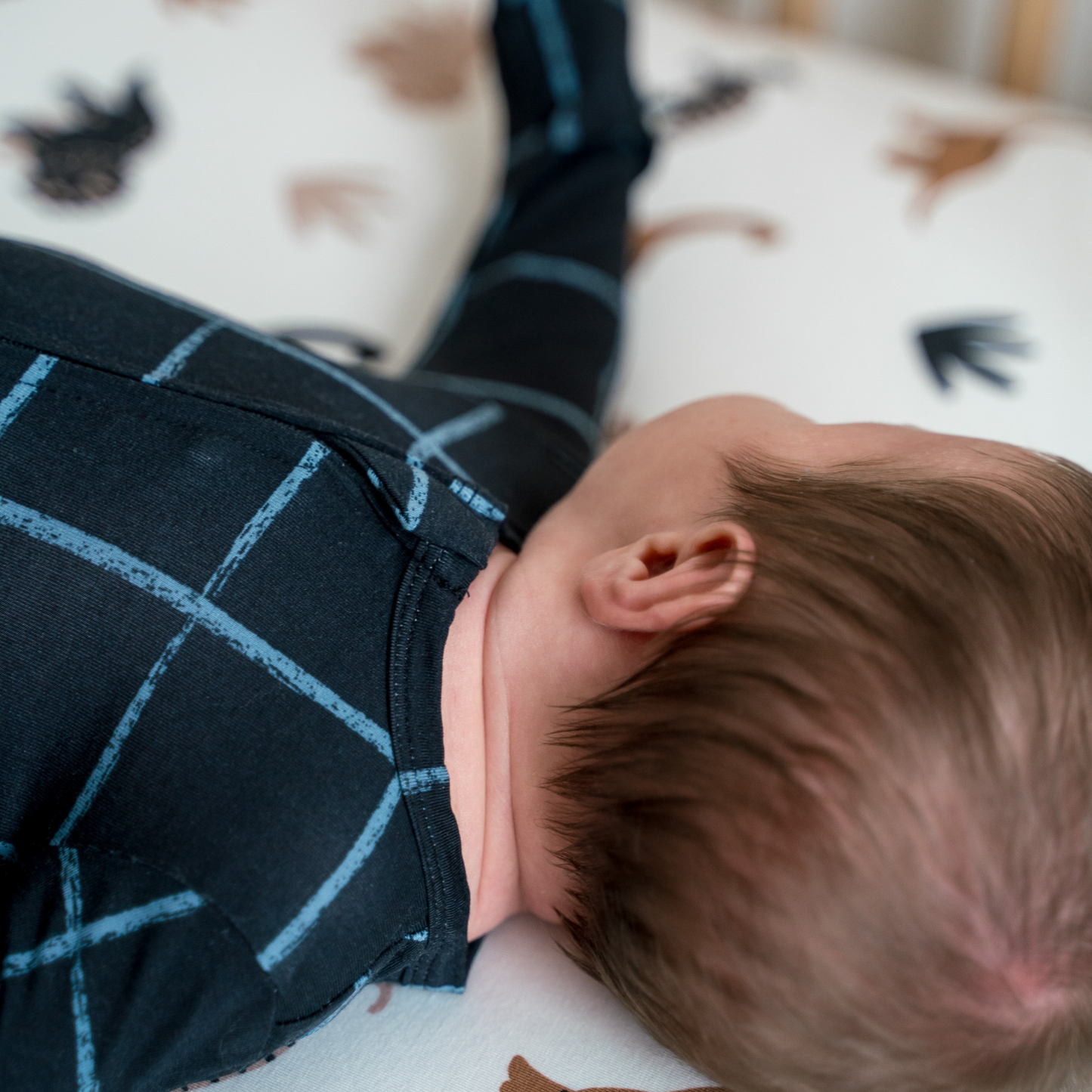 Bamboo Footed Sleepers | Blush Checks