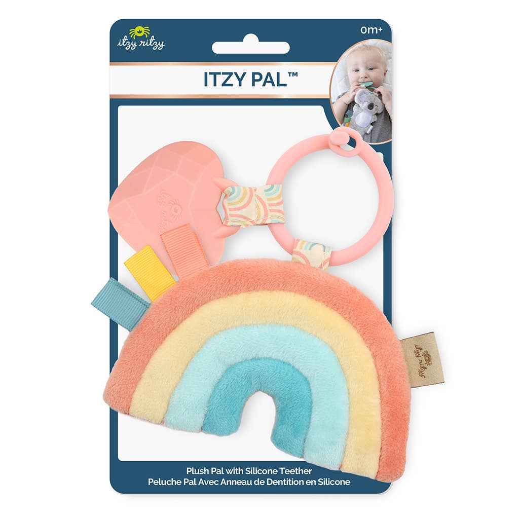 Itzy Pal™ Plush + Teether: NEW Mushroom