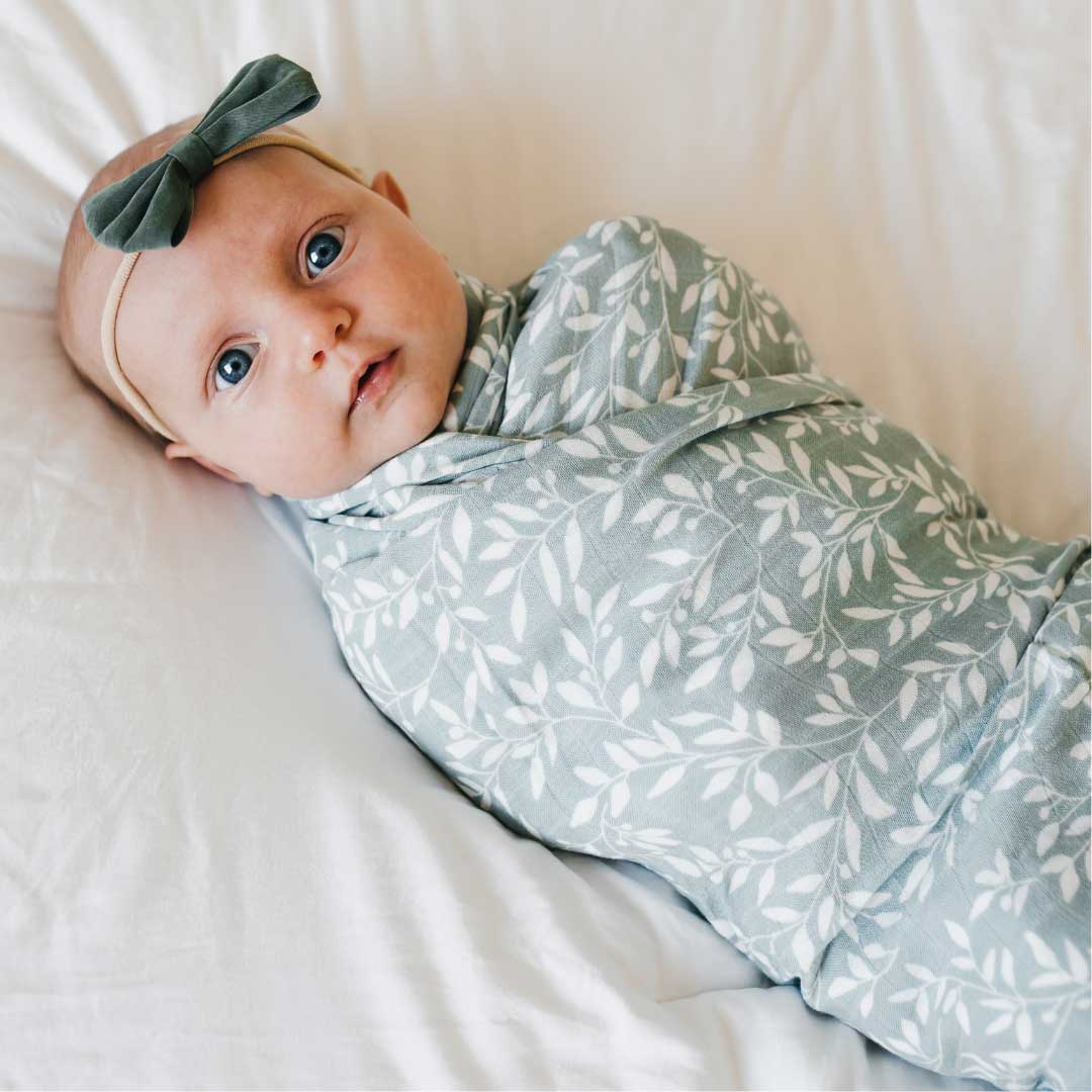 Bamboo Muslin Swaddle - Floral Bliss