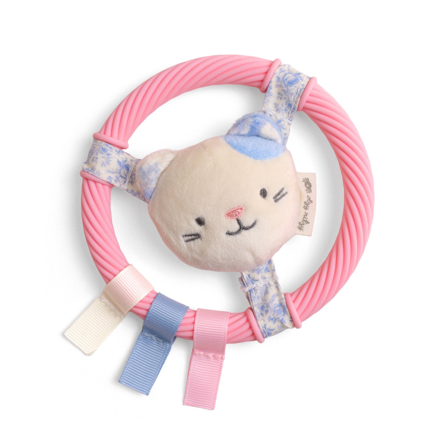 *NEW* Itzy Ring Pal™ - Teething Ring with Plush Character: Taupe Bear