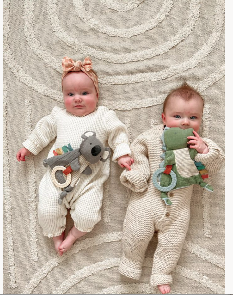 Bitzy Crinkle™ Sensory Toy With Teether: Bunny