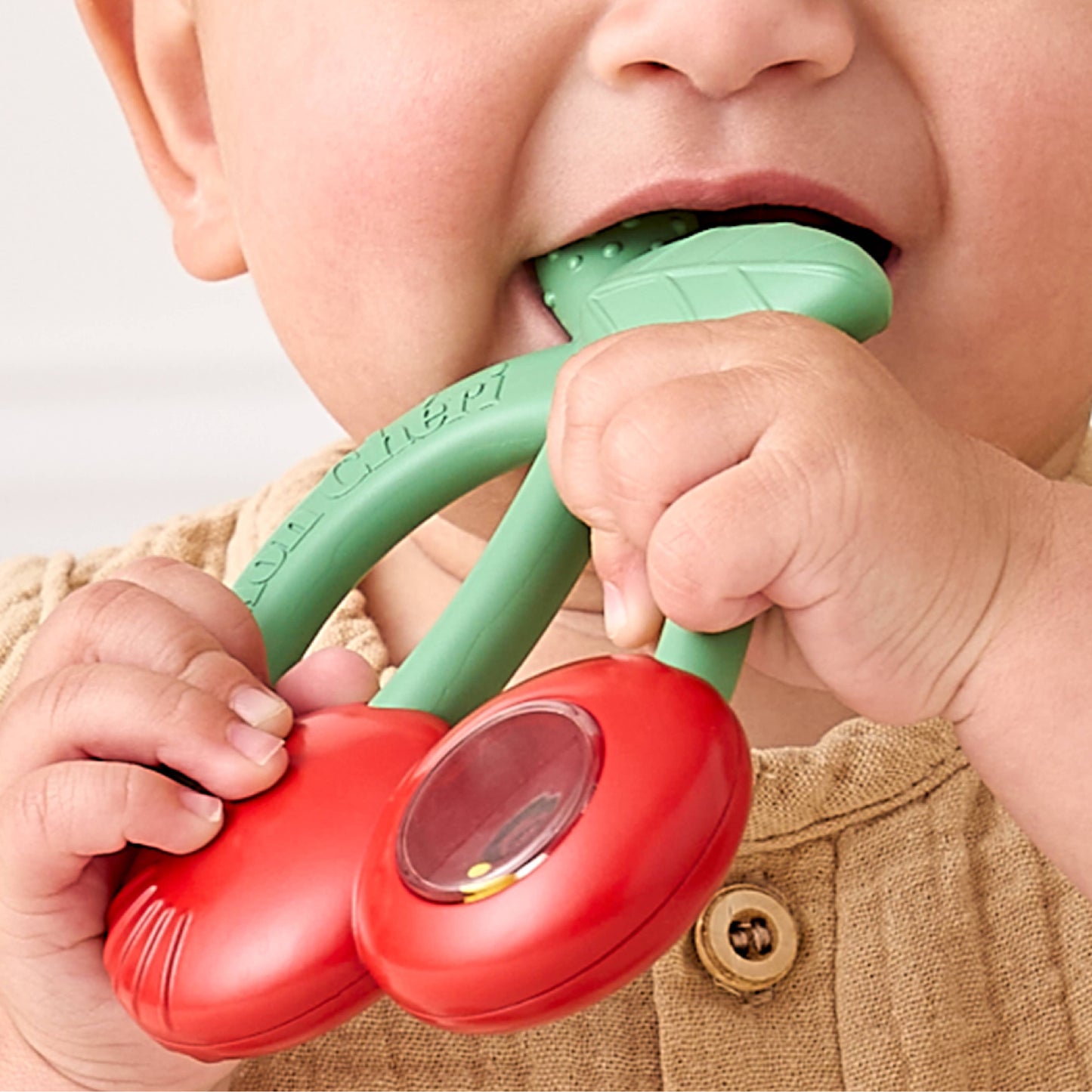 *NEW* Bitzy Shake™ - Silicone Teether with Rattle: Goose