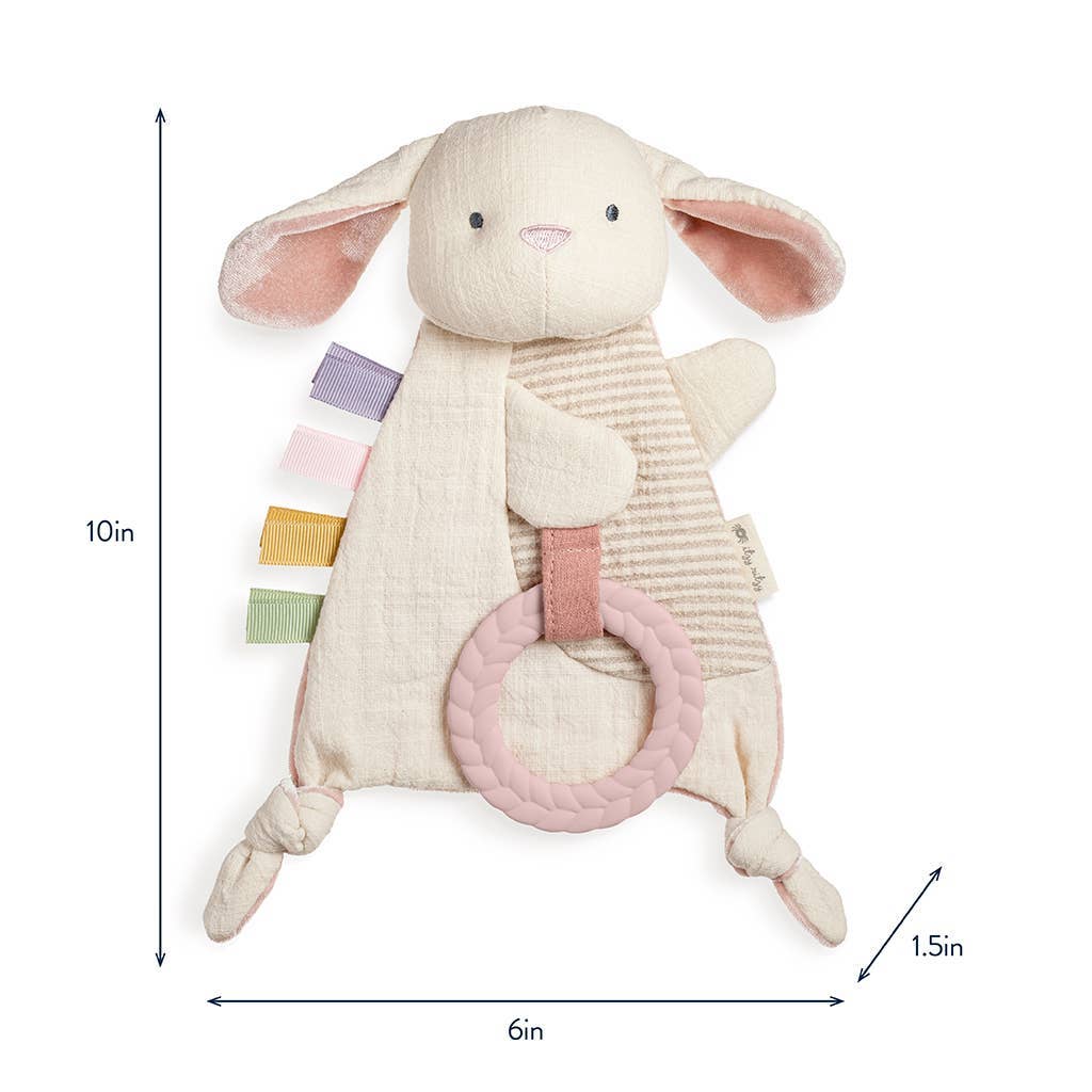 Bitzy Crinkle™ Sensory Toy With Teether: Bunny
