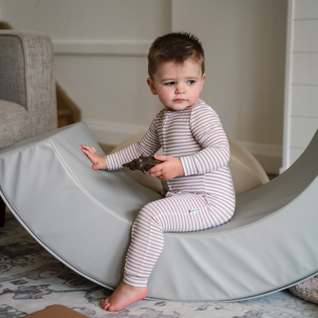 Bamboo Footless Sleepers | Blush Checks