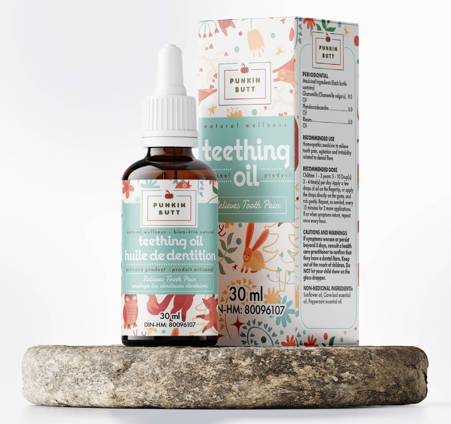 Punkin Butt Teething Oil: Plastic 1 oz