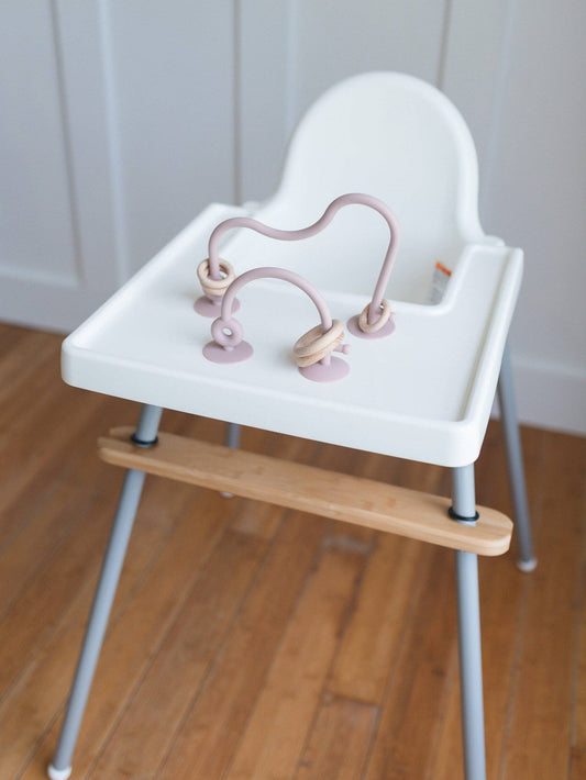 Silicone Highchair Toy: Dusty Rose