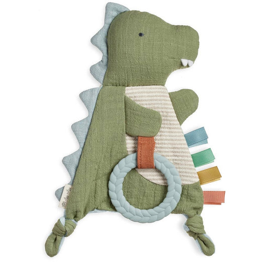 Bitzy Crinkle™ Sensory Toy with Teether - Dino