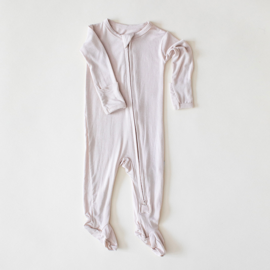 Bamboo Footed Sleeper | Sand: 0-3 Months