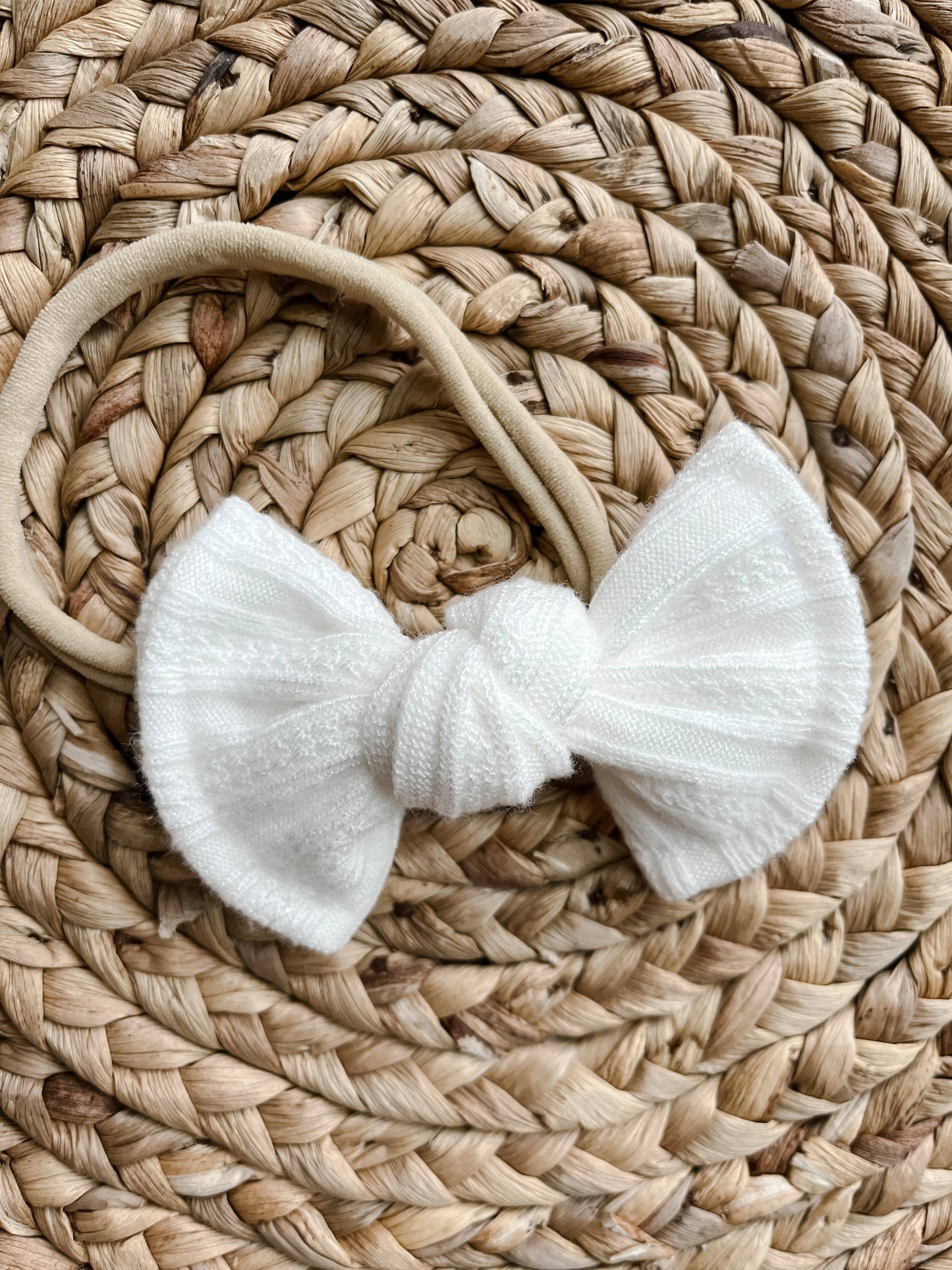 Baby Chunky Knot Headband - Oatmeal