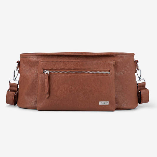 VANCHI Stroller Caddy - Pebbled Tan